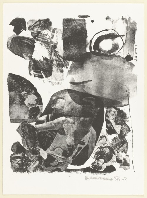 Test Stone #1 (Marilyn Monroe) from Booster and 7 Studies, Robert Rauschenberg, 1967, MoMA: Drawings