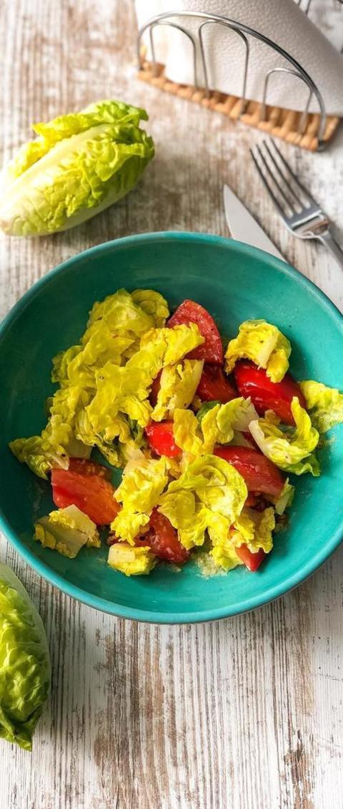 Salad Recipe - Lettuce And Tomato Salad