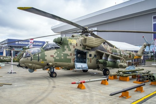 (via Helikopter Mi-28NE, Mi-35M dan Mi-35P Meriahkan Army 2021) 