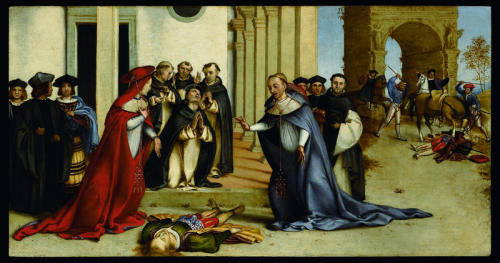 Lapidation of Saint Stephen, Deposition of Christ in the Sepulchre, Saint Dominic Resurrects Napoleo