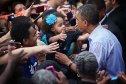 molothoo:  ever-is: the-urbansage:  Y'all. Y'ALL. 😢  Representation matters so much.   You know what month it is ✊🏾   That picture of President Barack Obama bending down to let the little boy touch his hair just….😢😌