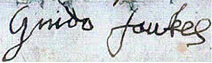 theoddmentemporium:Guy Fawkes’ Post-Torture SignatureGuy Fawkes, or Guido Fawkes, was a member of a 