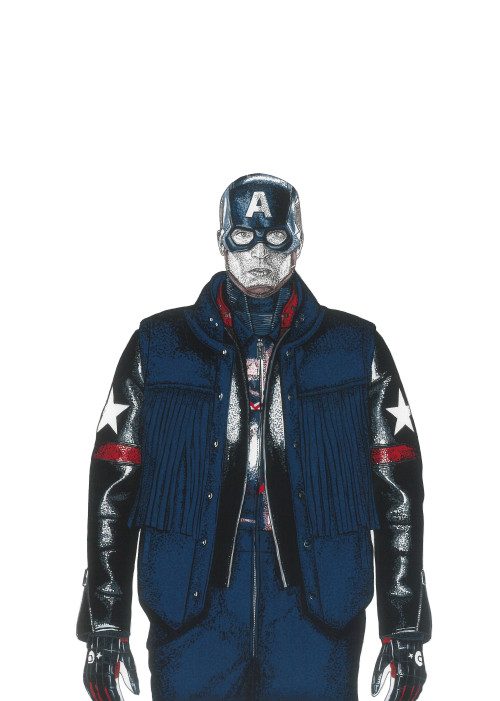  Captain America wearing Givenchy Fall 2016 Collection 