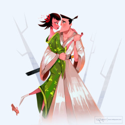 Ninsegado91: Sofiapuerto:   Back To The Past! Samurai Jack!  I Love This Couple.