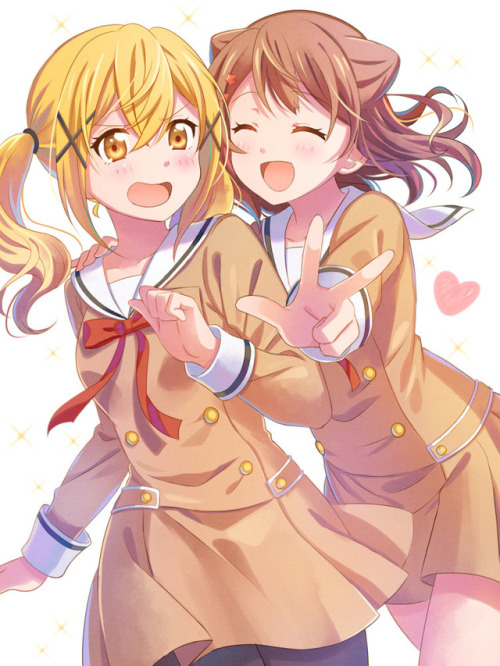 wholesomeyuri: ✧･ﾟ: *✧ KasuAri ✧ *:･ﾟ✧♡ Characters ♡ : Arisa IchiGAYa ♥ Kasumi Toyama ♢ Anime