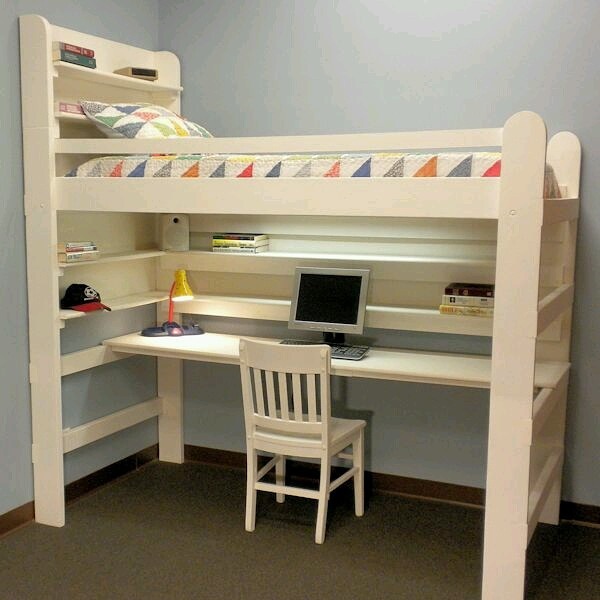 Loft bed with a cool teenager bedroom ideas