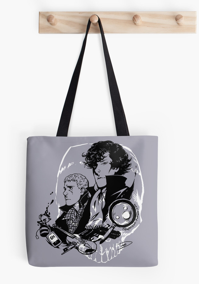 RedBubble added tote bags!! With all-over printing!! So I messed around and made