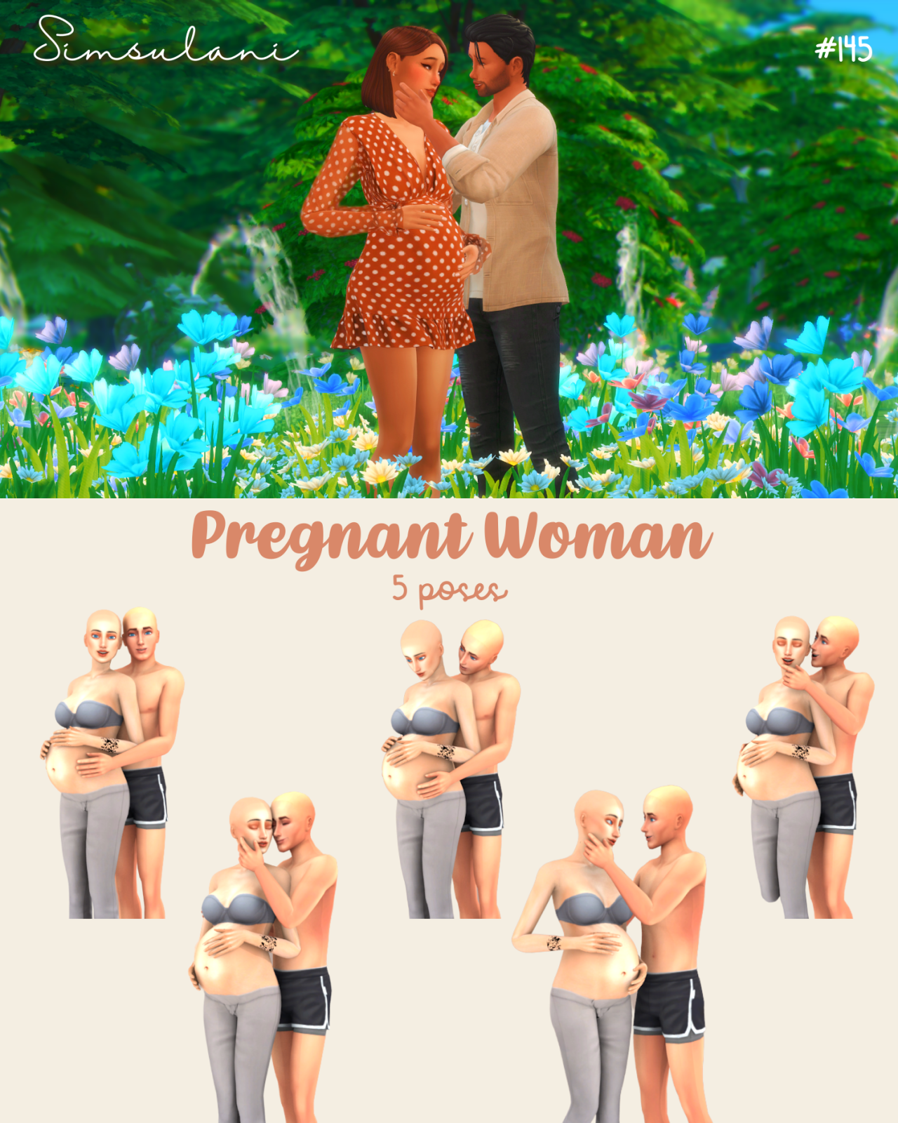 Sims 4 pregnancy pose