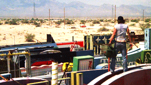 tato0ine-luke:Small, dirty puppy chases his hot rod across Las Vegas - er, I mean, Mark Hamill in Co