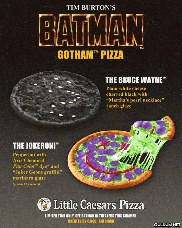 BATMAN PIZZA...