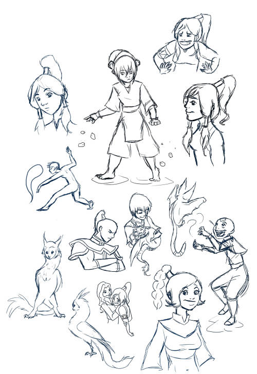 More Avatar doodles. I’m not great at people.