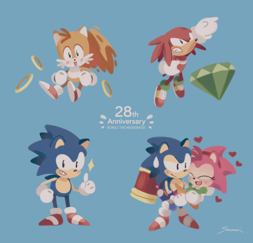 0smallpanda0: Happy birthday Sonic!