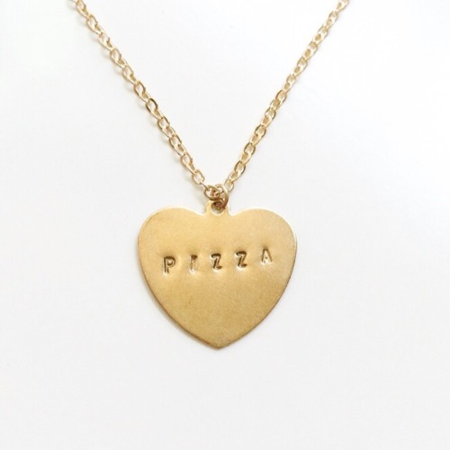 My two loves made into necklaces.Pizza Necklace | Books Necklace