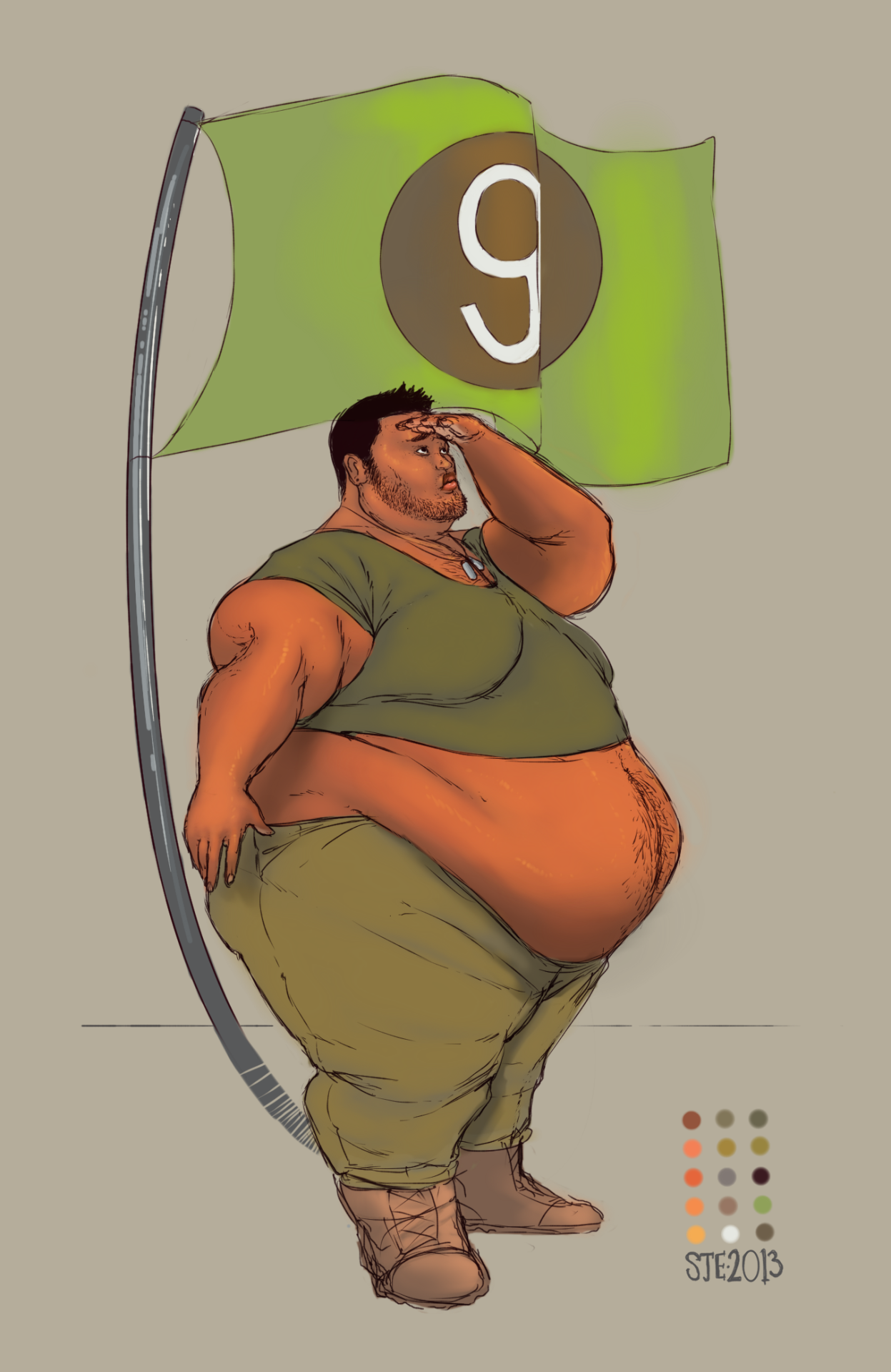 oni-sai:  Salute to Grommr. :PÂ And old illustration.Â   I&rsquo;m saluting