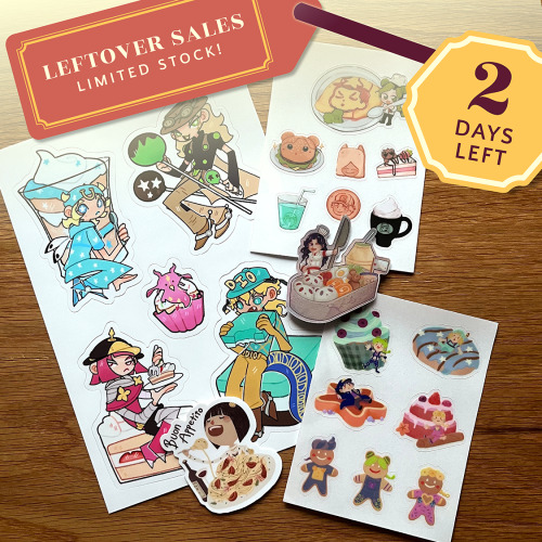 LEFTOVER SALES OPEN IN 2 DAYS!