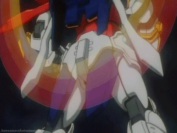 awesomerobotanimegifs:Finishing Move Friday: Burning Gundam - Erupting Burning Finger
