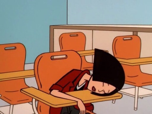 gracielaabv:harshlips: Daria (1997-2002) Me when I was in class