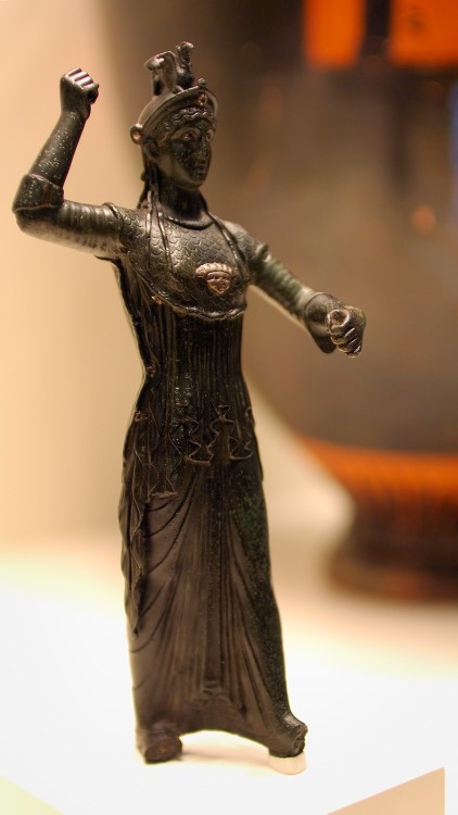 panasfaidon:Statuette of Athena Promachus, Roman era, between 50 BC to 25 AD, bronze and silver. Αγα