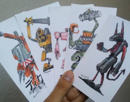 Sketch Trading Cards! . . I find using index cards to create characters relaxing and fun! I can late