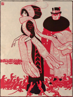 danskjavlarna:  Accosted, from Die Muskete, 1910.