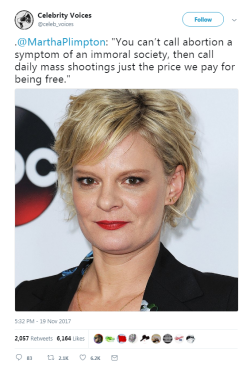 profeminist:   .@MarthaPlimpton: “You can’t