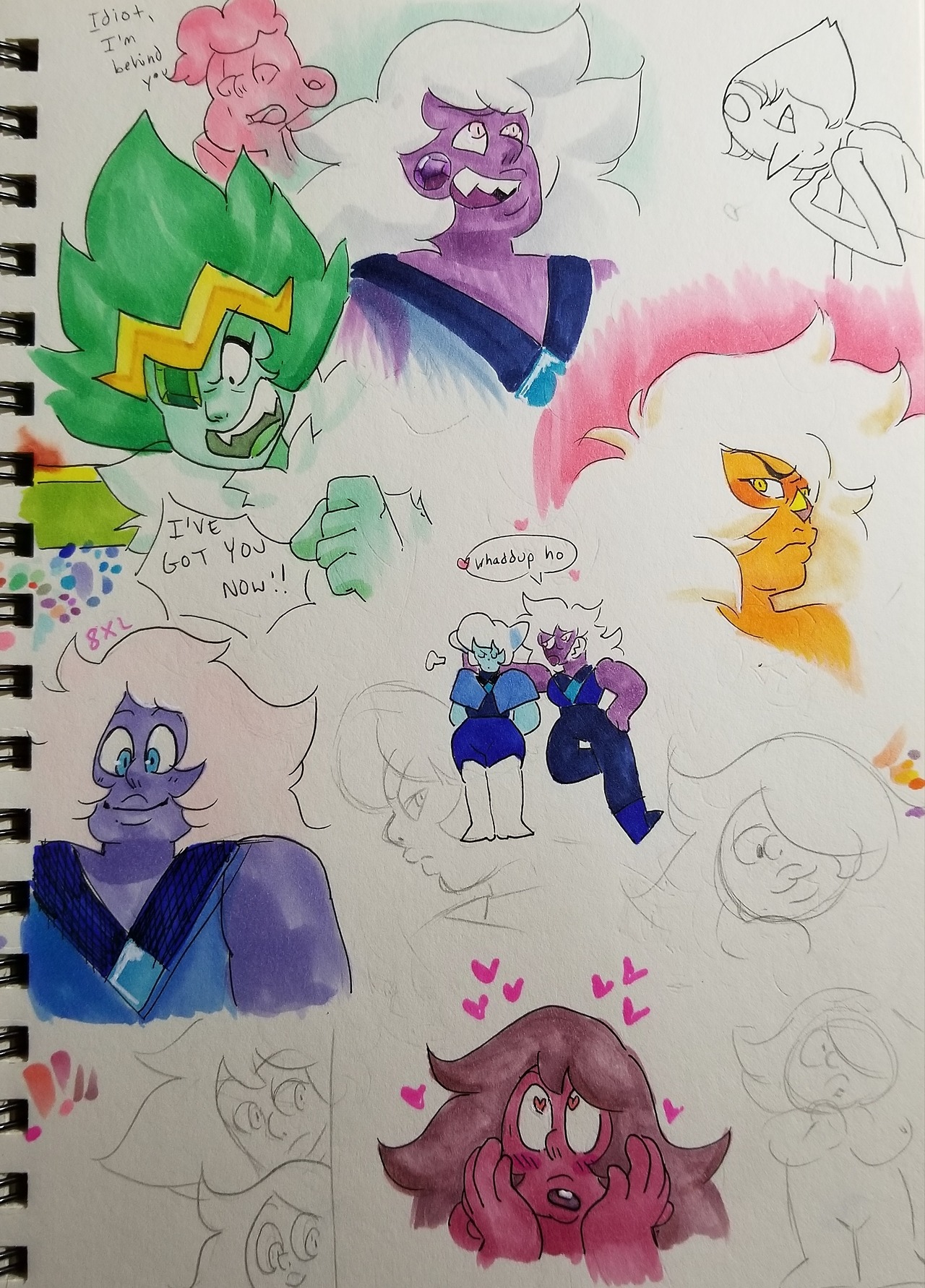 moongrace: molded-from-clay:  I was gifted a new sketchbook for Xmas and here’s
