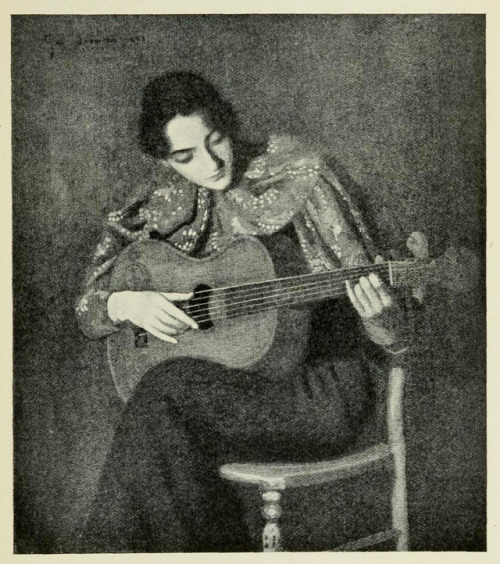 George Thomson (1860-1939), &lsquo;The Guitar Player&rsquo;, &ldquo;The Yellow Book&rdquo;, Vol. VI,