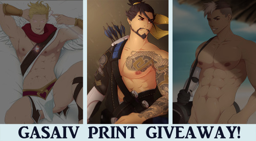 gasaiv:I have leftover Hanzo prints ! aREBLOG FOR A CHANCE TO WIN aTHREE WINNERS Will include 3 mini