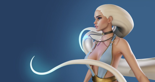 fantasy-scifi-art: Dione - Goddess of Rain by Yaroslav Tokar 