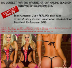 Rocco-Xxx:  We Announce A 10-Day Contest For The Opening Of Our Store: Http://Rocco-Xxx.theydirty.com/