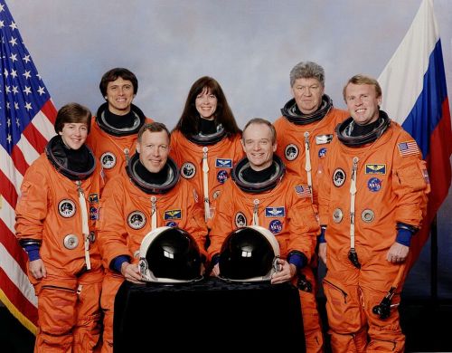 Crew of STS-91, the final space shuttle mission to Mir