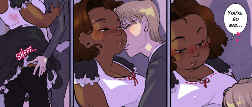 filthyfigments: Our new genderqueer romance “Breaking Etiquette” by @bramblefix