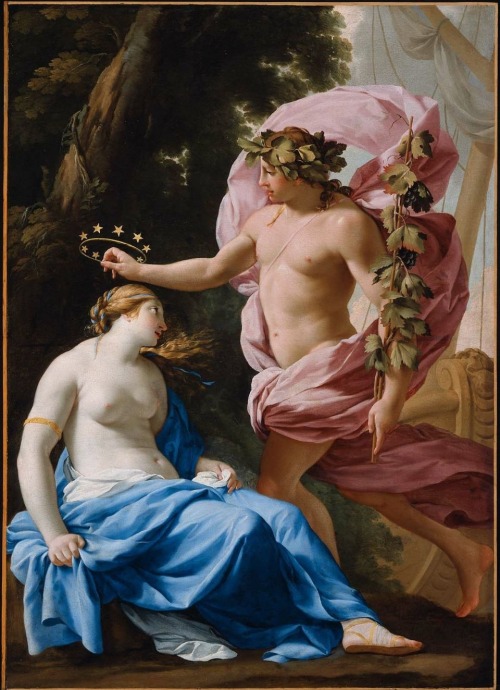 lonelyspelltoconjureyou:Bacchus and Ariadne, Eustache le Sueur