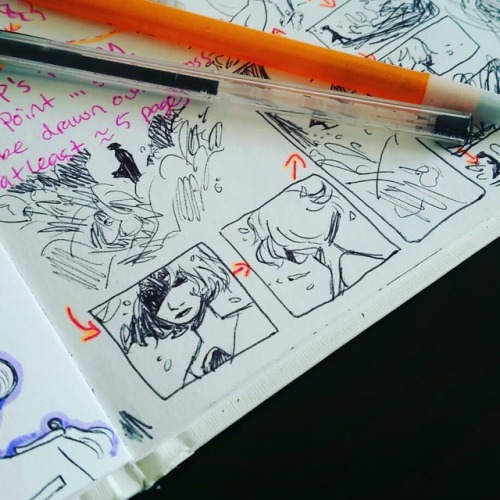  ✏Sketchbook Highlights✏ Been testing concepts for upcoming comics …[niccillustrates]