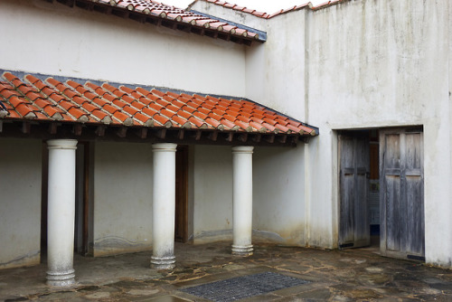 Arbeia Roman Fort, South Shields, Tyneside.Arbeia Roman fort includes a rebuilt Roman Gate House and