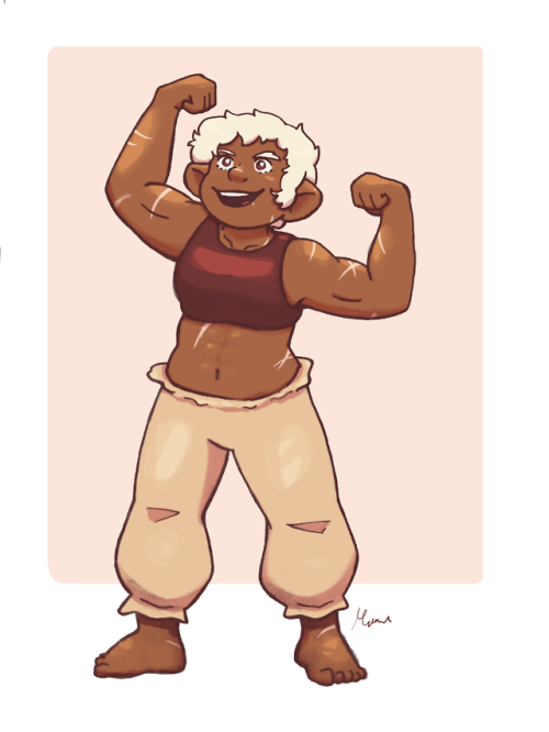 karamips-art: My buff gnome Widnoa that I love to draw