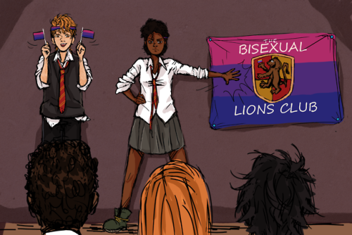 thingsfortwwings:saulaie:Harry Potter and the Bisexual Awakening - Part 2 AND 3 of 3 (Part One)The o