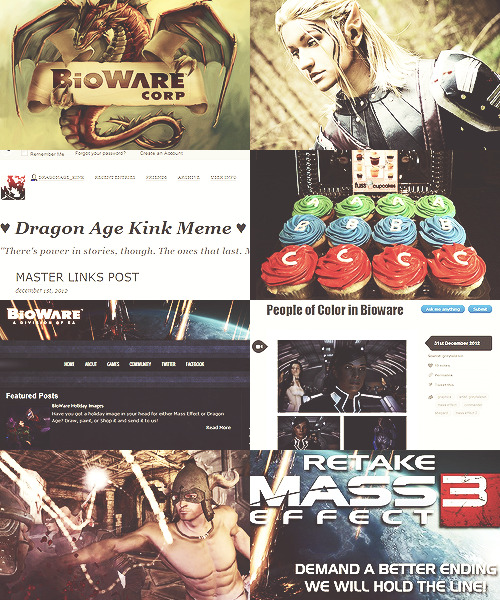shewolves: formerlyshewolves: one fandom: the bioware fandom for a group inhabited by sexist neckbea