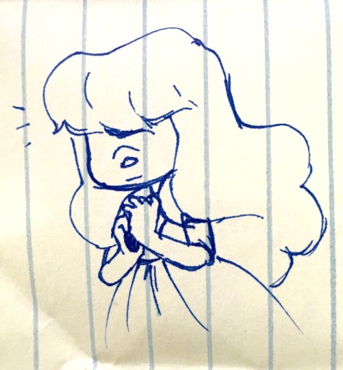 jigokuhana: ‘nother Sapphire doodle I did at work today~