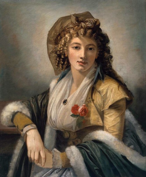 rococo-prince: Portrait of the Artist’s Wife, Anna Maria Ferri c.1790-92. Robert Fagan (1761-1816)