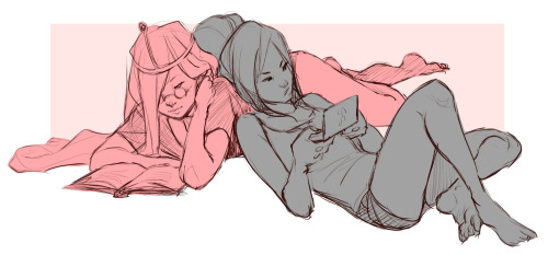 XXX chop-stuff:  PB and Marceline doodle. It photo