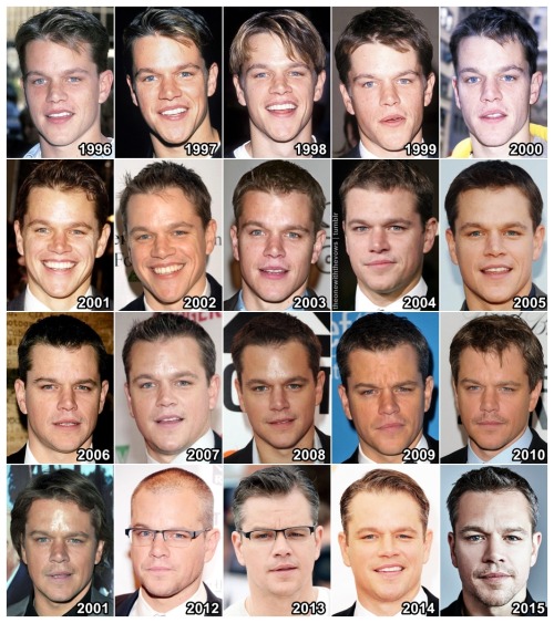 theonewiththevows - The Evolution of -  Matt Damon