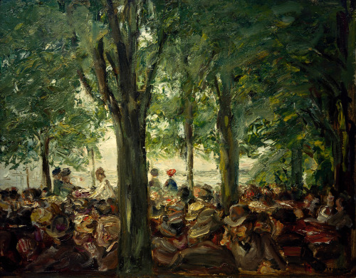 Garden Café Havel Under the Trees, Schildhorn  -   Max Liebermann,  