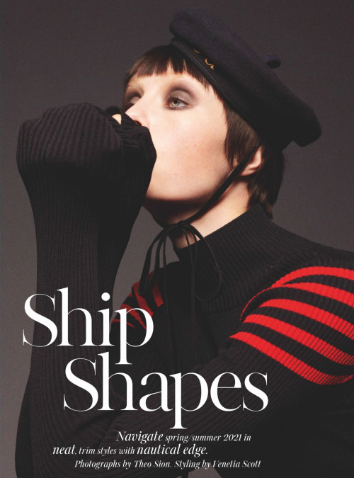 Ship Shapes (Part I) Edie Campbell by Theo Sion Vogue UK, 2021