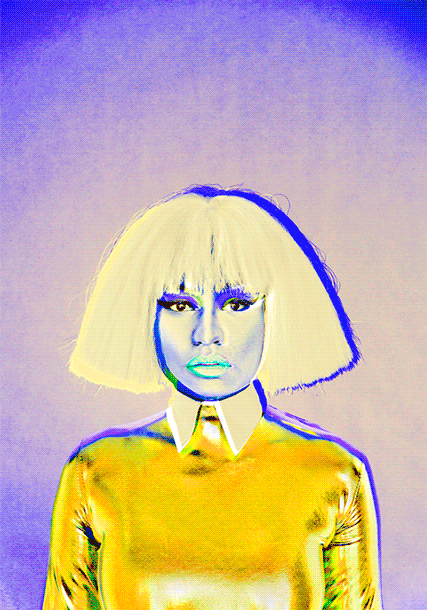igglooaustralia:   Nicki Minaj for New York Times Magazine. Warhol Tease. I love
