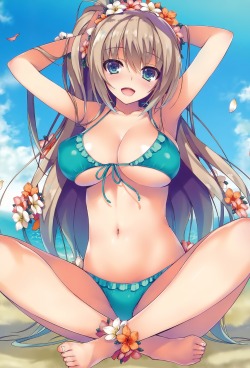 akira-europe:  bikini cleavage erect nipples feet swimsuits tomose shunsaku underboob | #319241 | yande.re