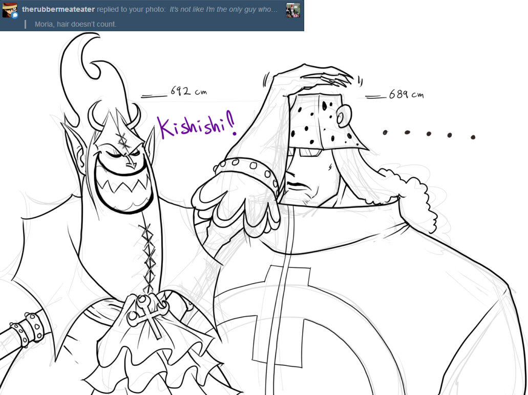 askmoria:  You damn “Straw Hat&quot;, I really am the tallest!   I’m exactly