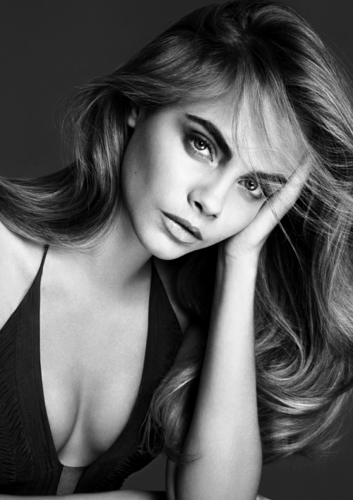 thefashionbubble:Cara Delevingne for La Perla Spring/Summer 2014 Advertising Campaign, ph. by Mert A