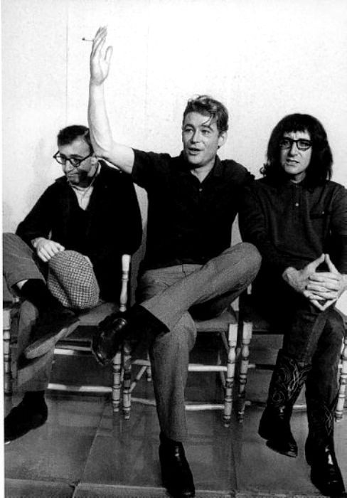 behindthescreen: Woody Allen, Peter O’Toole and Peter Sellers.