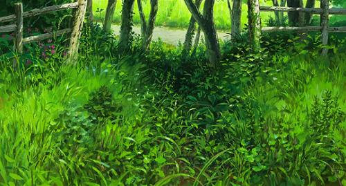 cinemamonamour:Ghibli Gardens - Setsu and Kiyomasa’s Garden in When Marnie Was There (2014)